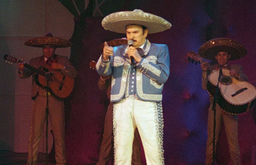 Antonio Aguilar singing a corrido