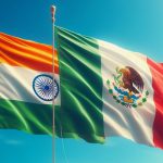 Indian and Mexican flags