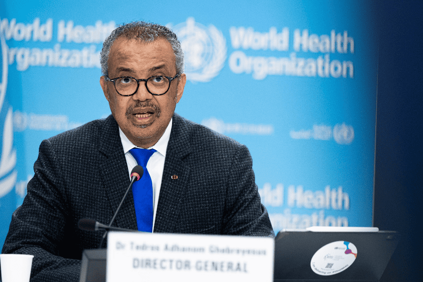 WHO Director-General Tedros Adhanom Ghebreyesus