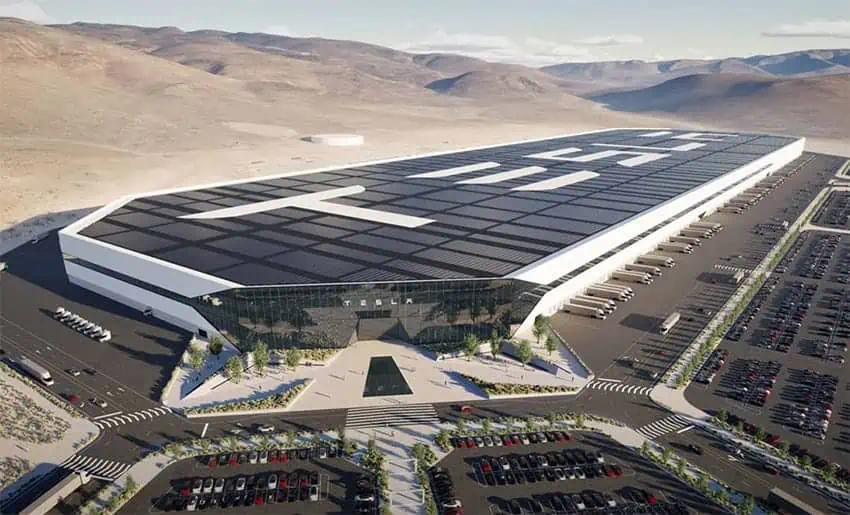 Tesla gigafactory rendering